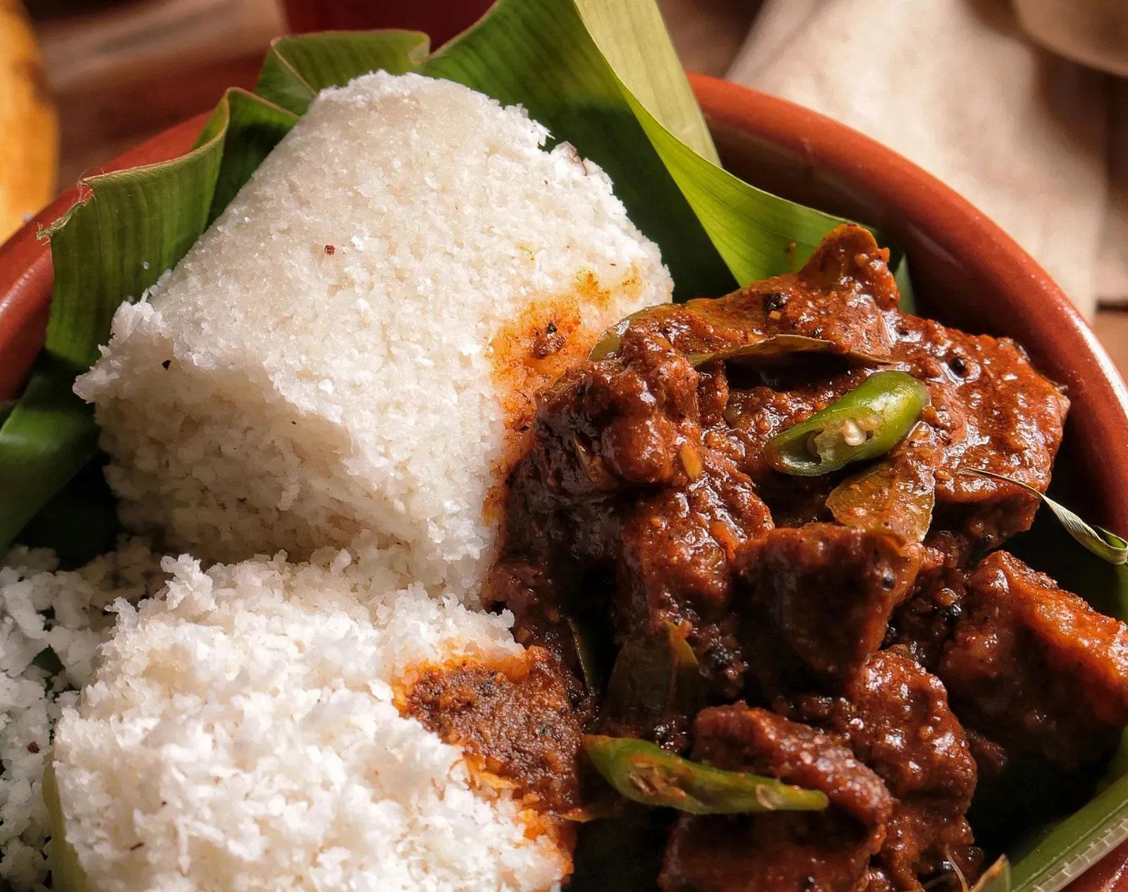 A Kerala dish served in a bowl.